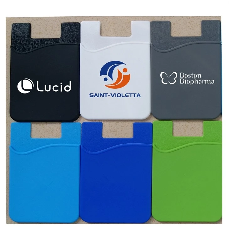 Customized Silicone Adhesive Cell Phone Wallet